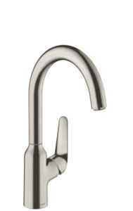 Drezová batéria Hansgrohe Focus s otočným ramienkom vzhled nerezu 71802800