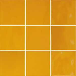 Obklad Vitra Retromix amber yellow 10x10 cm lesk K9484238