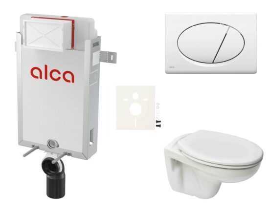 Cenovo zvýhodnený závesný WC set Alca na zamurovanie + WC S-Line S-line Pre SIKOAP1