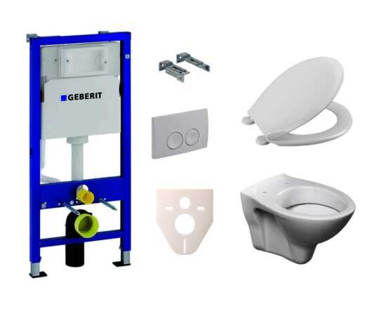 Cenovo zvýhodnený závesný WC set Geberit + WC S-Line S-line Pro 458.103.00.1NR1