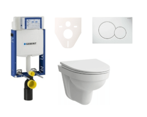 Cenovo zvýhodnený závesný WC set Geberit na zamurovanie + WC Laufen Laufen Pro Nordic SIKOGE2H1