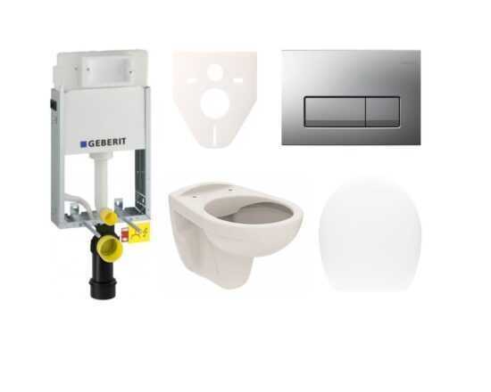 Cenovo zvýhodnený závesný WC set Geberit na zamurovanie + WC S-Line SIKOGE1U8