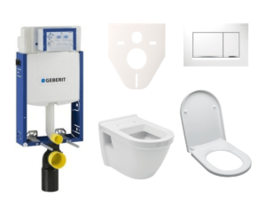 Cenovo zvýhodnený závesný WC set Geberit na zamurovanie + WC Vitra Integra vr. sedátka SIKOGE2V5