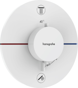 Vaňová batéria Hansgrohe ShowerSelect Comfort S bez podomietkového telesa matná biela 15554700