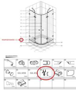 Náhradný diel Anima Glass TESSPODTGS490